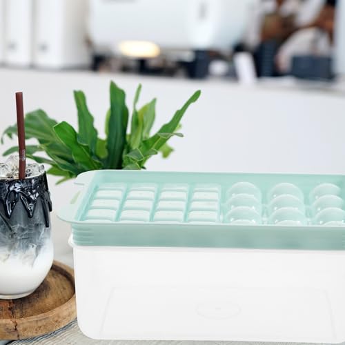 Molde para hielo en bolas y cubos 2 piezas azul miniatura 7