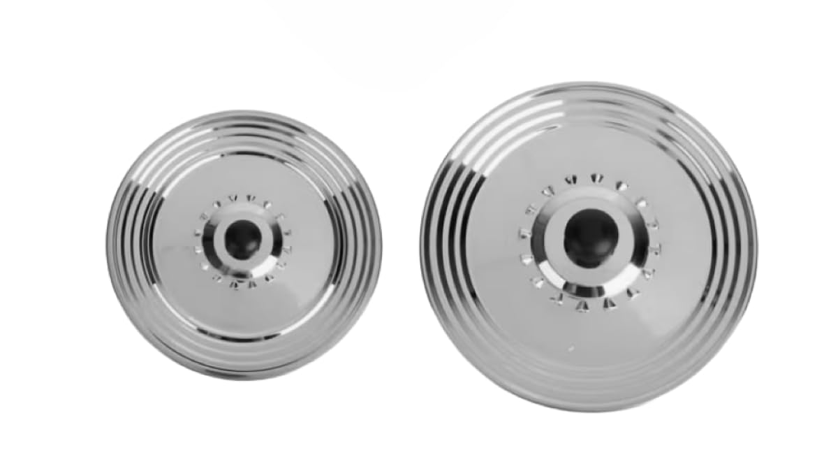 VITA PERFETTA 1 x deksel van roestvrij staal, universele bescherming tegen spatten, stoomgat in verschillende maten, geschikt voor potten en pannen met een diameter van 22, 24, 26 cm
