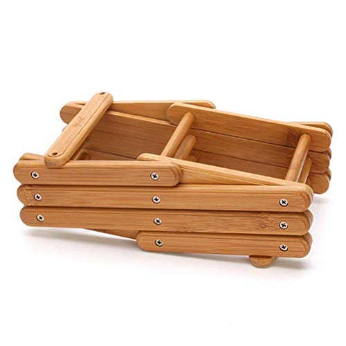 Soporte de vino de bambú apilable para 5 botellas miniatura 5