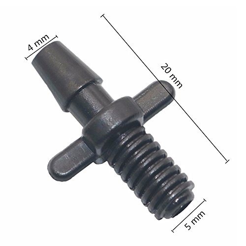500 Pezzi 1/8" connettore Dritto con Filettatura in PVC Tubo raccordi for irrigazione a Goccia for Giardino Serra 3/5 mm connettore Tubo Barbuto