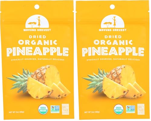 Image of Mavuno Harvest Dried Pineapple, Organic, 2 Oz (Pack of 2)