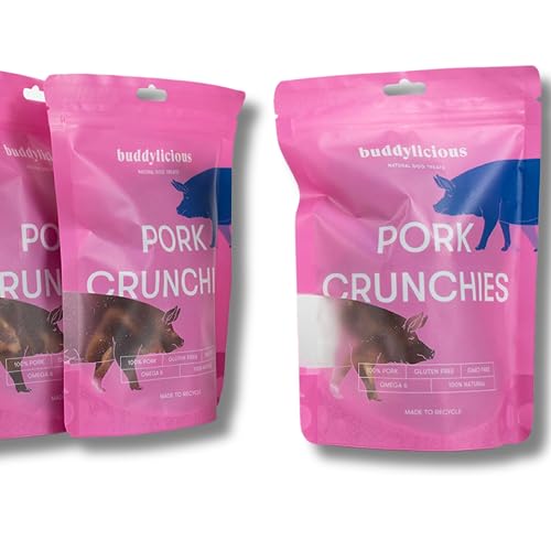 Buddylicious 100% Natural Pork Crunchies Dog Treats, Multicolor - Image 2