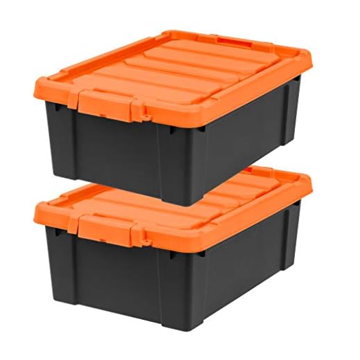 IRIS USA 12 Gallon Lockable Storage Bins