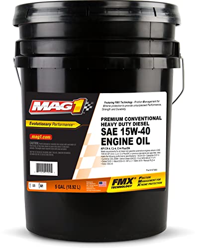 Aceite motor diésel pesado Premium 15W-40 Mag 1 5 Galones