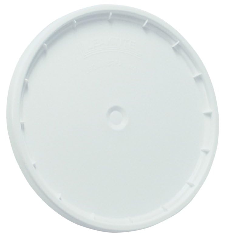 Rocky Mountain Goods White 5 Gallon Bucket Lid White Food Grade FDA Compliant Heavy-Duty HDPE Plastic Fits 3.5 to 7 Gallon Buckets Easy Snap-On & Removal Fits Home Depot Lowes Buckets