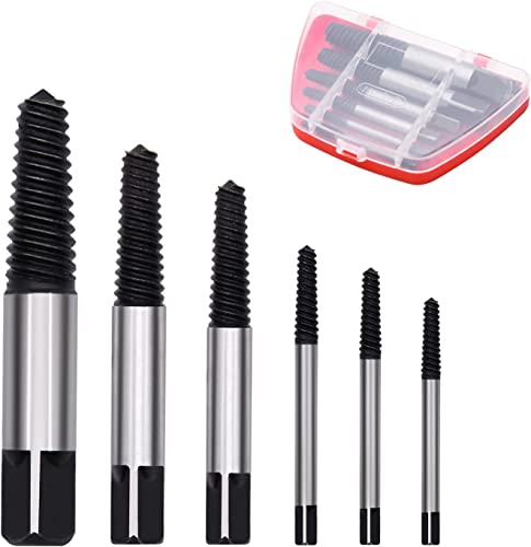 Gebildet 6 Pièces Extracteurs de Vis Endommagées(3mm - 22mm) avec Etui,Fabriqué en Alliage...