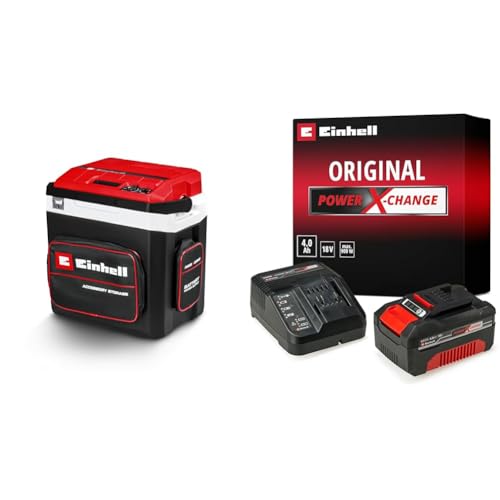 Einhell Glacière portable sans fil TE-COL 18/27 Li-Solo Power X-Change (18V, 27L, refroidit et maintient au chaud, mode hybride 12V pour la voiture et 230V...