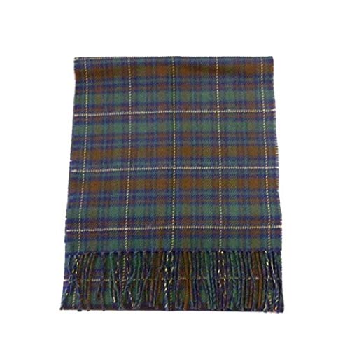 Irish County Kerry Wool Tartan Plaid Scarf Made in Scotland