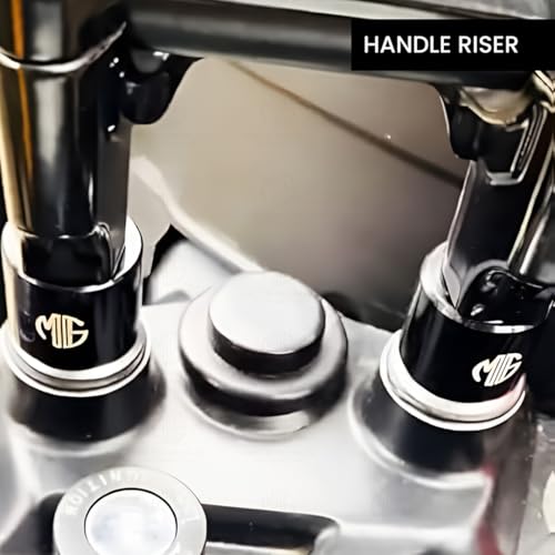 Image of Adjustable Handle Riser for Dominar Motorbike | Enhances Comfort and Control | Height Riser Clamp Compatible with Dominar 250 & 400 (Black)