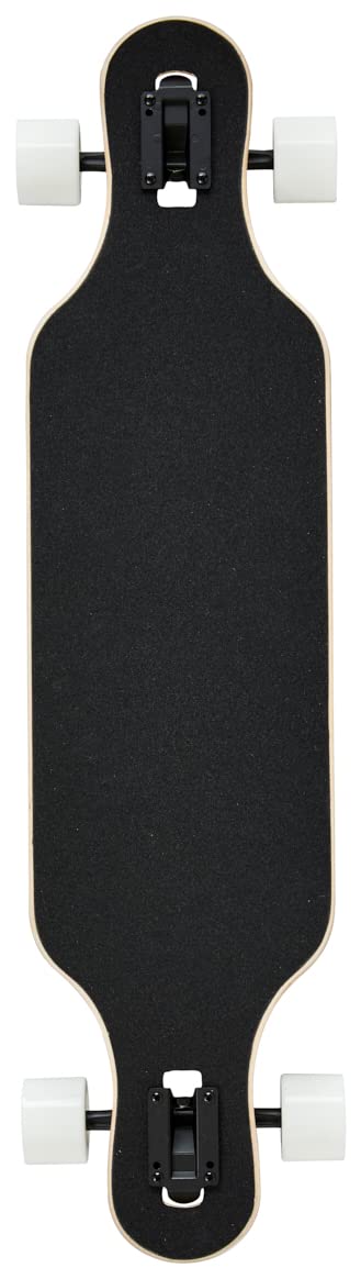 AreA AOB Longboards - Longboard Drop Through mit ABEC 7 - Longboard medium Flex aus Ahorn für Freeride, cruisen (Compass)