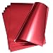 Stretchable Metallic RED Foil Heat Transfer Vinyl Sheets HTV for Apparel T-Shirt and Hoodie 12" X 9.8" Sheets