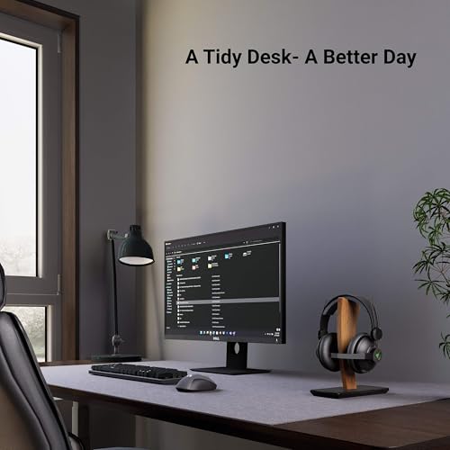 Headphone Holder Desk, AirPod Max Stand for Desk, Universal Headphone Stand Wood for Gaming & AirPods Max, Featuring Elegant Sail Design for Stylish Display - Image 6