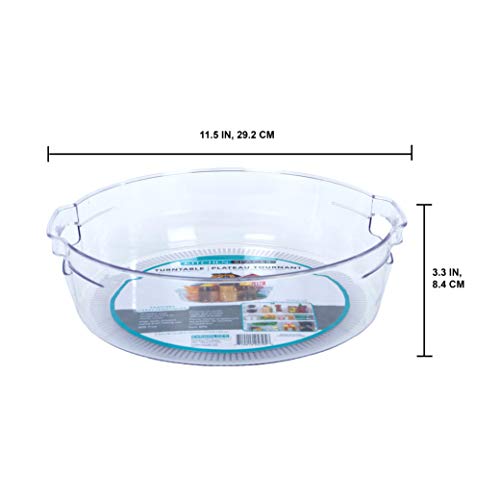 Kitchen Spaces Organizador de armazenamento de alimentos para mesa giratória para geladeira e despen