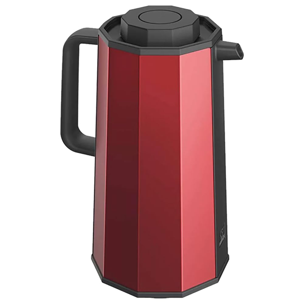 ZOJIRUSHIAh-Eae10Ra Glass Vacuum Carafe, 1.0 Liter, Red