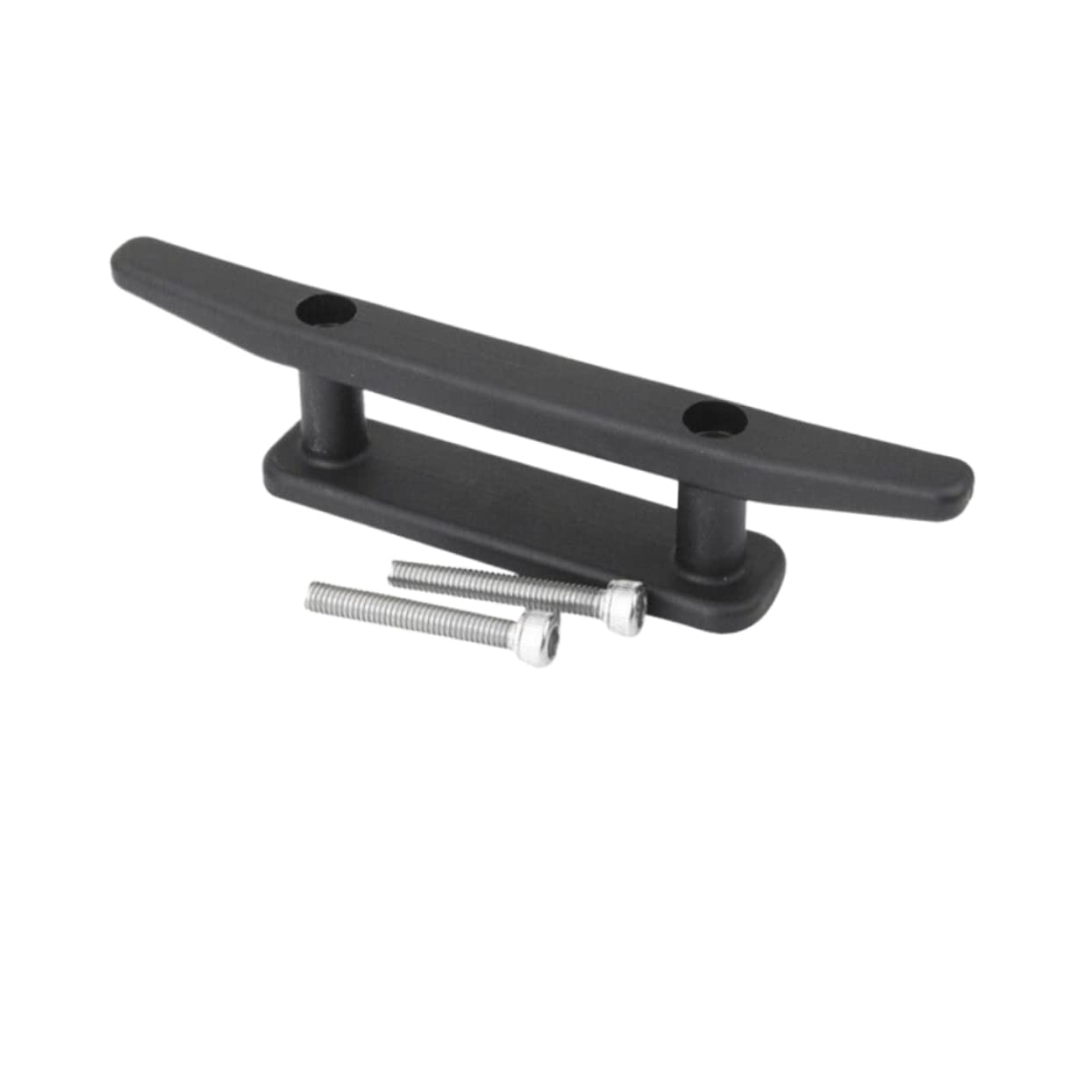 Toyvian 2sets 2pcs Mooring Anchor Deck Splint Accessories for Kayak Boat Canoe Durable Black Cleat with Screws Easy to Install Stable Anchor Support for Watercraft Usage 2pcs*2