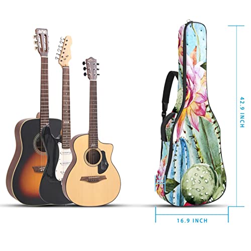 Étui à dos rembourré pour guitare classique et acoustique Motif floral, Multicolore 05, 42.9×16.9×4.7 in, Organiseur de… - Les Beatles, Paul McCartney, John Lennon, RIngo Starr, George Harrison Étui à dos rembourré pour guitare classique et acoustique Motif floral, Multicolore 05, 42.9x16.9x4.7 in, Organiseur de… – Image 6