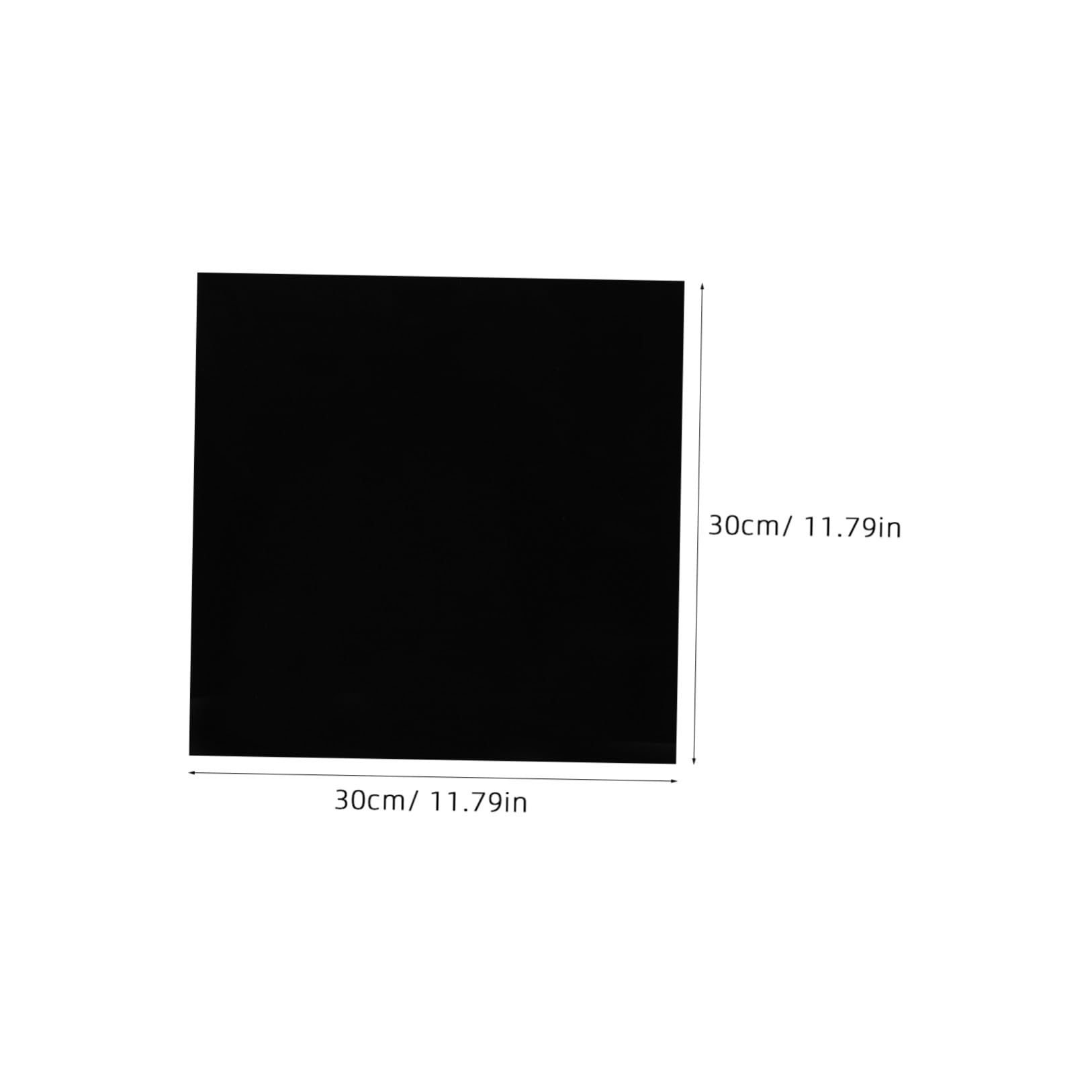 SHINEOFI 4 Stück Schwarze Acrylplatte 2mm 30x30cm Selbstgemacht Bastelplatte aus Acrylglas für Gravuren Hochzeitseinladungen Dekoration