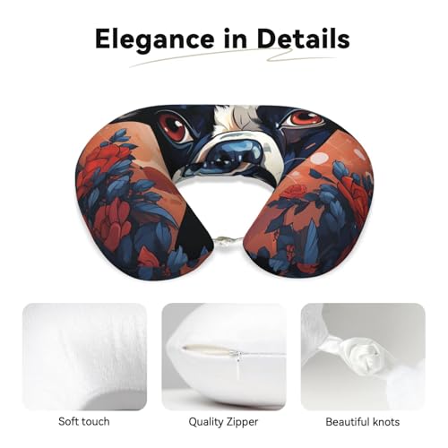 Almohada viscoelástica tamaño único para viaje miniatura 4