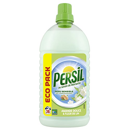 PERSIL Lessive Liquide Eco Pack Amande Douce, Propreté Impeccabke, Testé Dermatologiquement, 1,8 L 36 Lavages