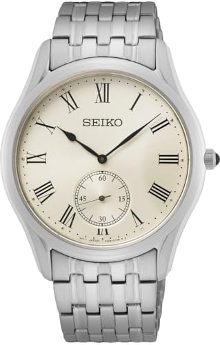 Seiko SRK047P1 Men's Analogue Quartz Watch with Stainless Steel Strap