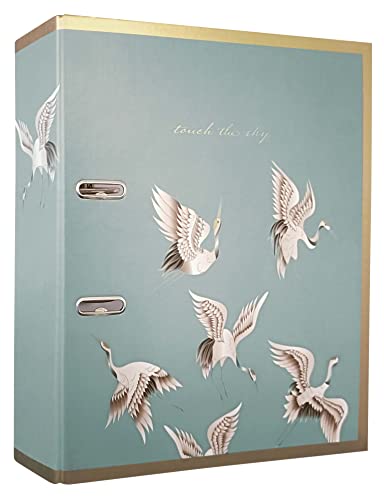Ya en mundofriki.es: Archivador de palanca A4 75 mm - Diseño Metálico - Satin Gold Birds