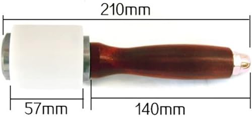 Miniatura 2 de Martillo de cuero para tallado de cuero, mazo de artesanía de cuero, martillo de mango de madera de nailon, martillo de tallado de cuero para