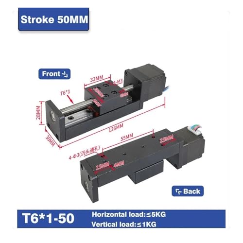 Étage de guidage sur rail linéaire haute précision stroke 200mm - 6