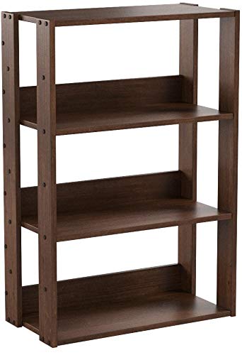 IRIS USA OWR-600BR 3-Shelf Wide Open Wood Shelving Unit, Brown
