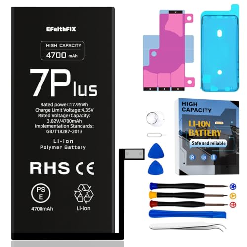 EFAITHFIX iPhone 7 Plus 4700mAh Battery + Repair Kit