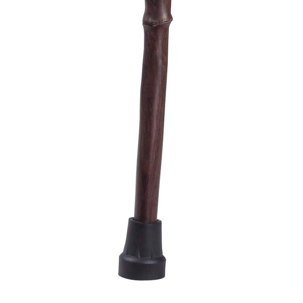 Muleta Bastón De Madera Roja Madera Maciza Ébano Tallado En Madera Bambú, Muleta De 90 Cm-11.19
