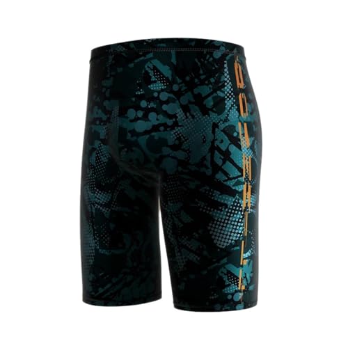 Men's Swimming Trunks Shorts Long to Knee Competitive Swim Training Swimsuit Men Pants Quick Dry for Men