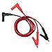 Neoteck Banana Plug to Alligator Clip Test Lead, 15A 1000V Heavy Duty Crocodile Clip Lab Test Cable with Banana Plug for Multimeter- 39 inch (1m)