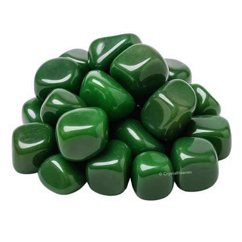 Image of Certified Dark Green Aventurine Crystal Healing Tumbled Stone, Natural Polished Crystals for DIY Crafts, Manifestation, Meditation, Pooja Feng Shui and Reiki Healing (30 Grams)