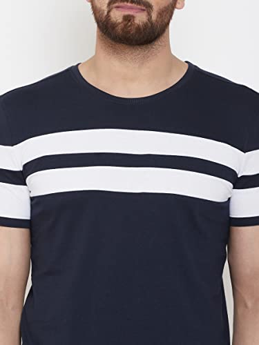 Image of AUSK T-Shirt for Mens Double Stripes on Chest