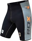 RDX MMA Thermal Men's Compression Shorts Base Layer Training Boxing Fitness Running Exercise Black