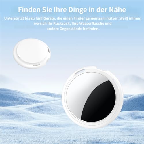 2er Pack Air Tracker Tag [Apple MFi-zertifiziert] Kompatibel mit Apple Wo ist? App (Nur iOS) Smart Bluetooth Koffer Tracker Tagg Schlüsselfinder GPS Weltweite Ortung für Haustier Geldbörse Hundegepäck