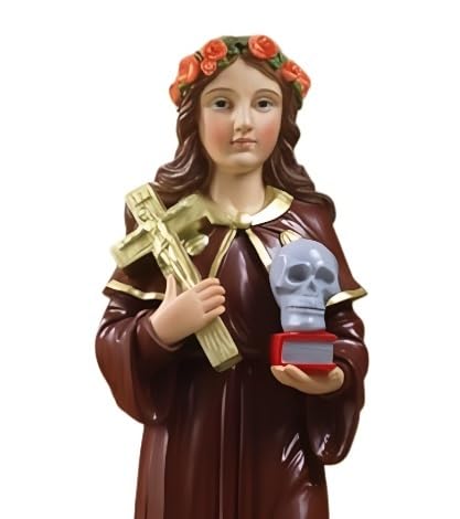 PABEN Statua Santa Rosalia in resina (13 CM)