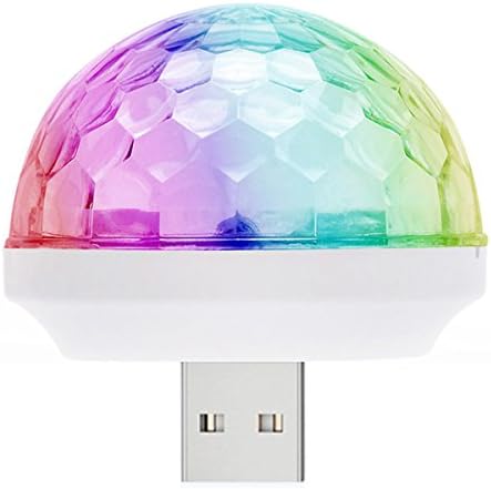 WillMall Mini USB Disco Light Ball Led Portable Party Strobe Dance Light-DC 5V USB-Led DJ Disco Party Lights Bulb Decorations for Karaoke Machine Kids Birthday Gift Stage Home Holiday Supplies