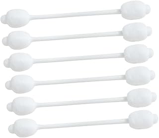 FOMIYES Cotonete 56 Peças Cotonetes Para Maquiagem Cotonetes Gotas Salinas Para Segurança Cotonetes Cuidados Cotonetes Cotonetes Cotonetes Cotonetes Para Alça De Bambu Barril Rosto Branco
