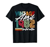 Photo Gallery aprile 1982 compleanno edizione vintage nato nell aprile maglietta Photo Gallery aprile 1982 compleanno edizione vintage nato nell aprile maglietta