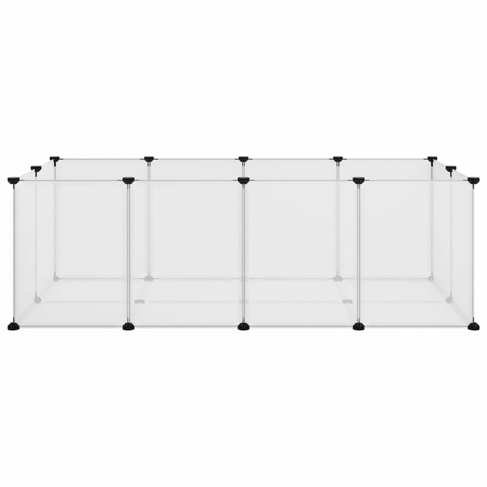 Homgoday Gabbia per piccoli animali trasparente 144x74x46,5 cm PP e acciaio Habitat e gabbie per piccoli animali e forniture per animali domestici