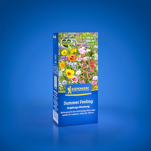 Kiepenkerl Blumensamen-Mischung Summer Feeling 1078000 - Blumenpracht als reichhaltige Nahrungsquelle für Insekten - Wildblumensamen, Blumenwiese Kiepenkerl Blumensamen-Mischung Summer Feeling 1078000 - Blumenpracht als reichhaltige Nahrungsquelle für Insekten - Wildblumensamen, Blumenwiese