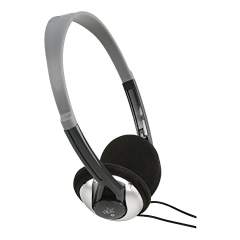 EUROSELL - Leichtbau Kopfhörer TV Fernseher 6 Meter Kabel langes Kabel 6m Stereo Kopfbügel Headphones TV PC HiFi Leichtgewicht Bügel Leichtbügel On Over Ear Cover