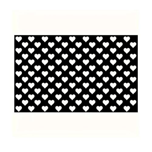 MOXRUQ Rear Tail Light Stickers, Heart Pattern Taillight Stickers, Waterproof DIY Tint Film for Rear Lights, Self-Adhesive Tail Light Decorative Decals, Funny Light Cover Modification (Black)