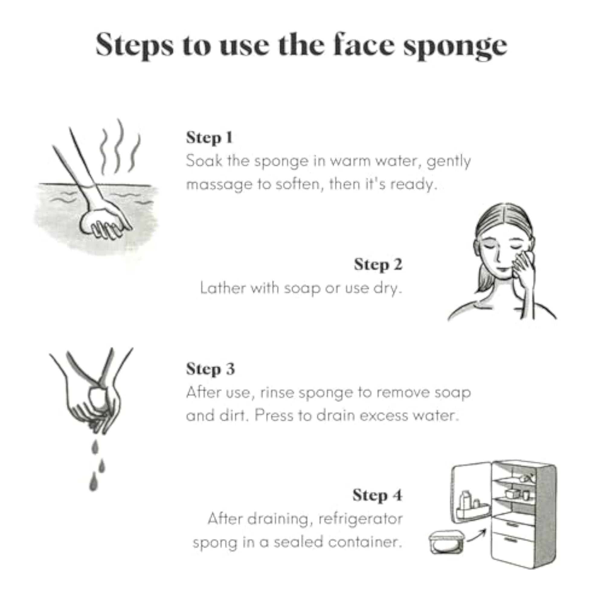 KONJAC Sponge Facial Sponge for Natural Exfoliating