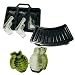 (3 Pack) Ice Cube Mold Set, 3D Silicone & Plastic Weapon Series for Ice Ball, Cake & Chocolate Maker, Contains a Silicone Grenade Mould, a Silicone Pistol Gun Mould and a Plastic Bullet Mould (Type 1)