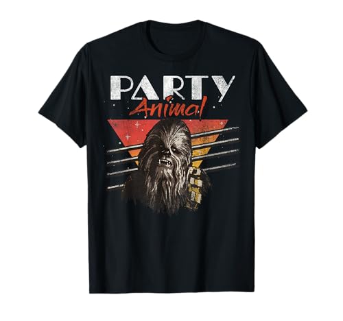 Star Wars Chewbacca Party Animal Vintage Graphic T-Shirt T-Shirt