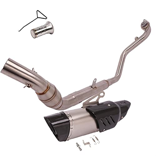 Échappement moto carbone CFMoto NK250 300NK résistant à la chaleur et sans soudure