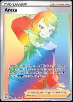 Pokemon - Arezu 204/196 Lost Origin - Full Art Trainer - Secret Rainbow Rare Foil