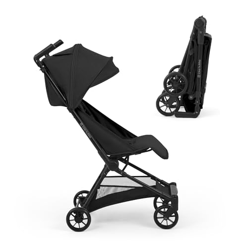 Ickle Bubba Pisces Ultra‑Compact Stroller – Lightweight Travel Pushchair & Compact Stroller, Foldable Pushchair from Birth to 22kg, Cabin‑Size, Travel Buggy with UPF50+ Hood & Ventilation Panel